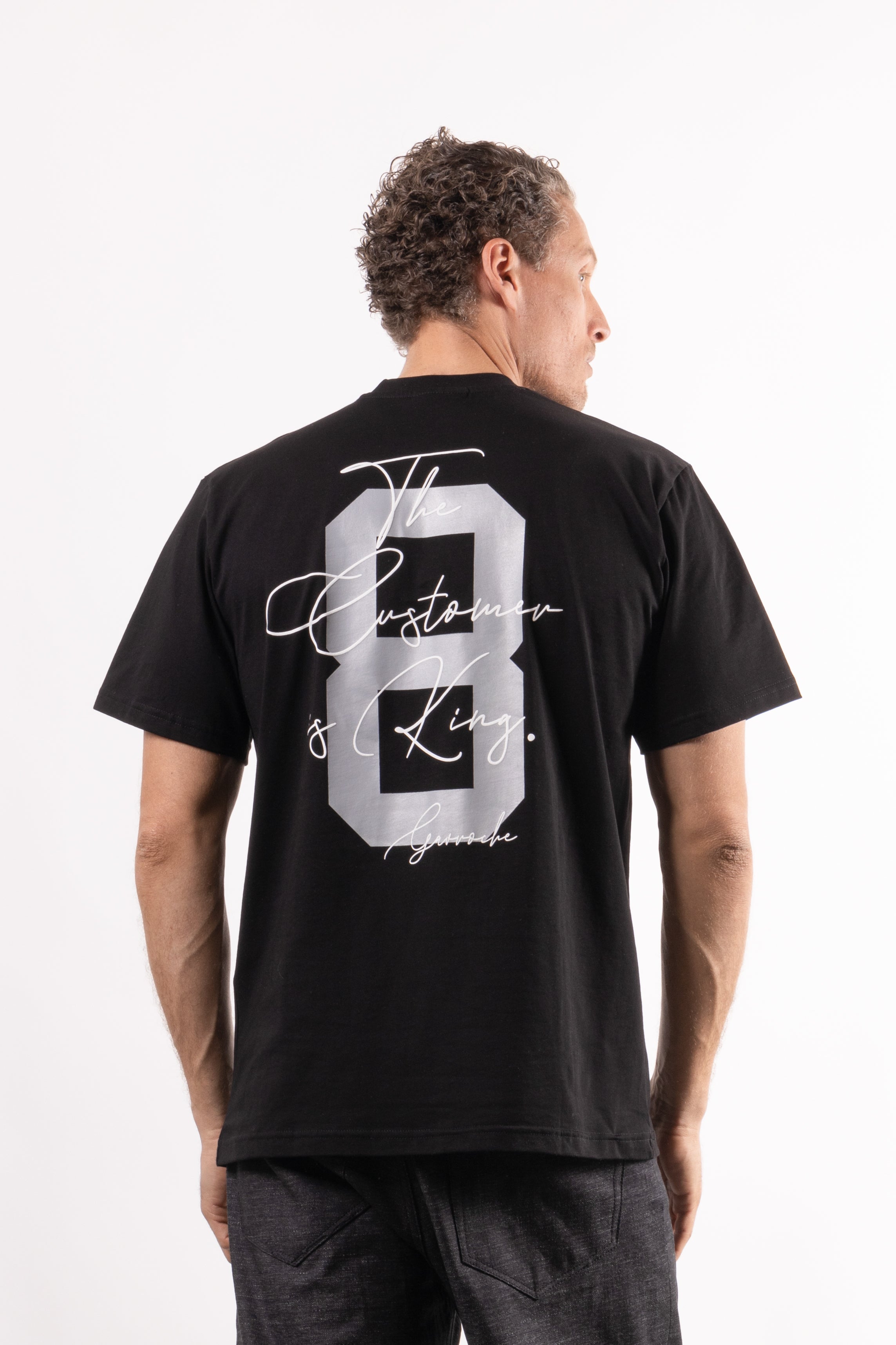 T-shirt con stampa sul retro