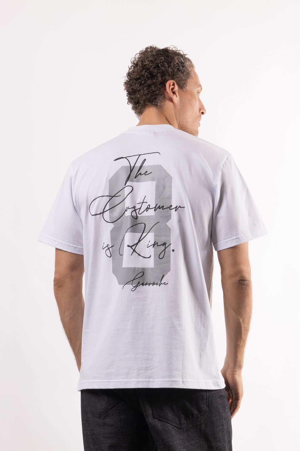 T-shirt con stampa sul retro