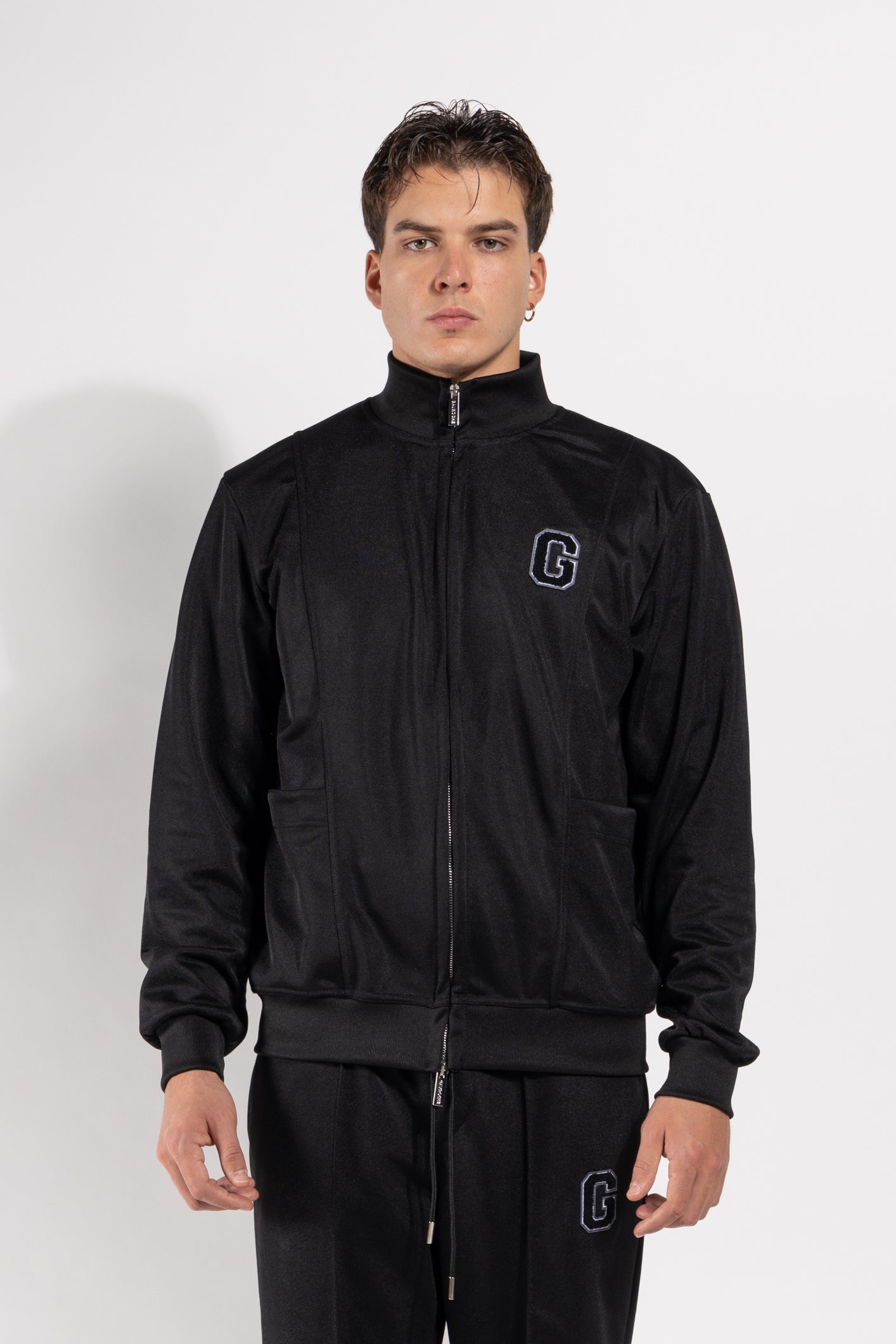 Felpa Gavroche con zip frontale e logo ricamato