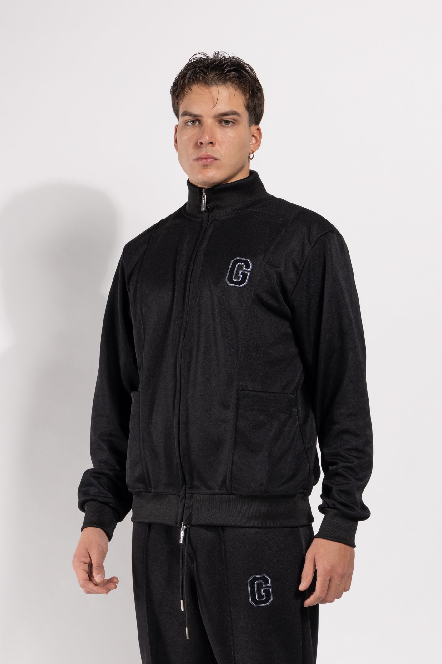 Felpa Gavroche con zip frontale e logo ricamato