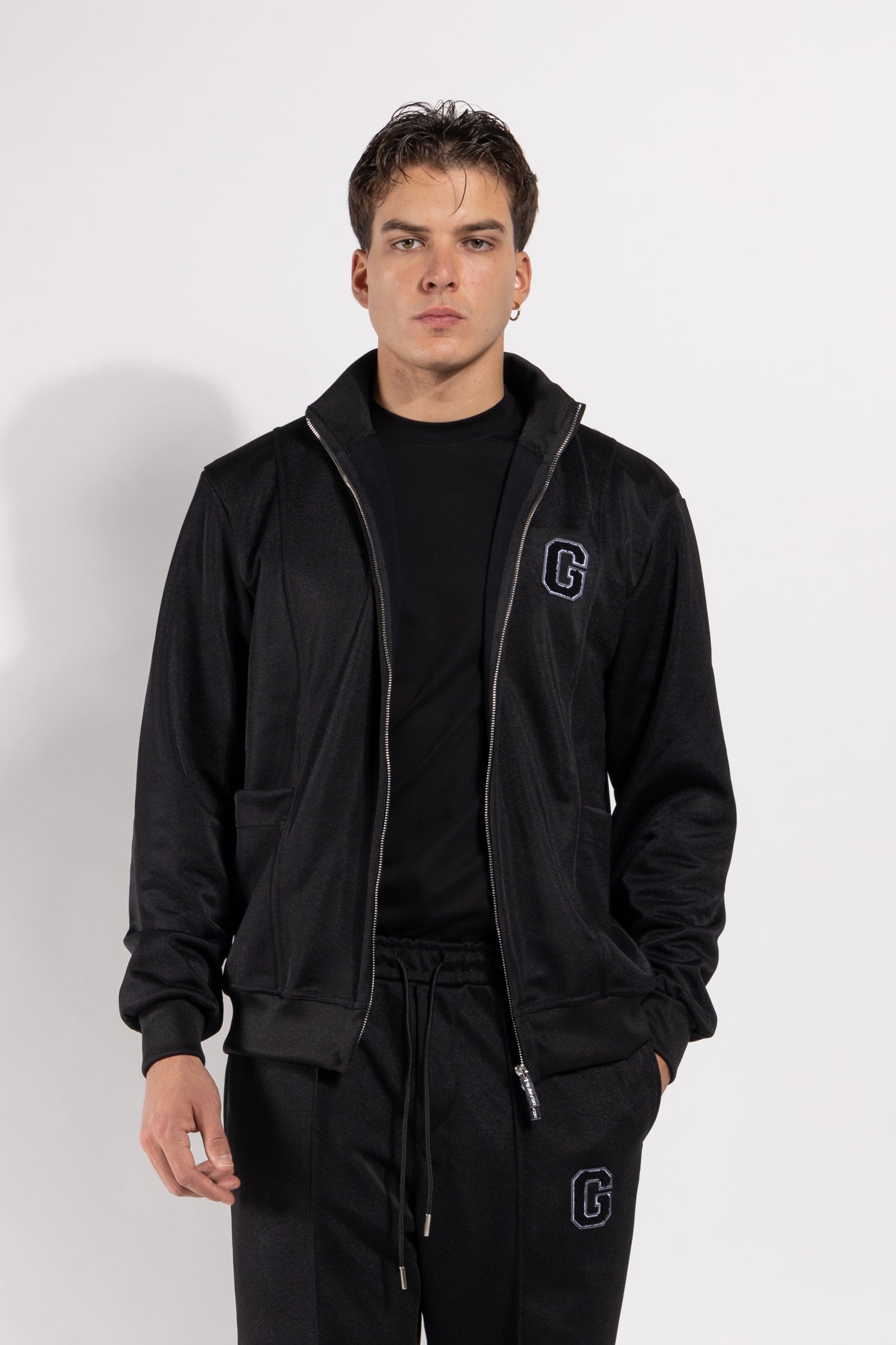 Felpa Gavroche con zip frontale e logo ricamato