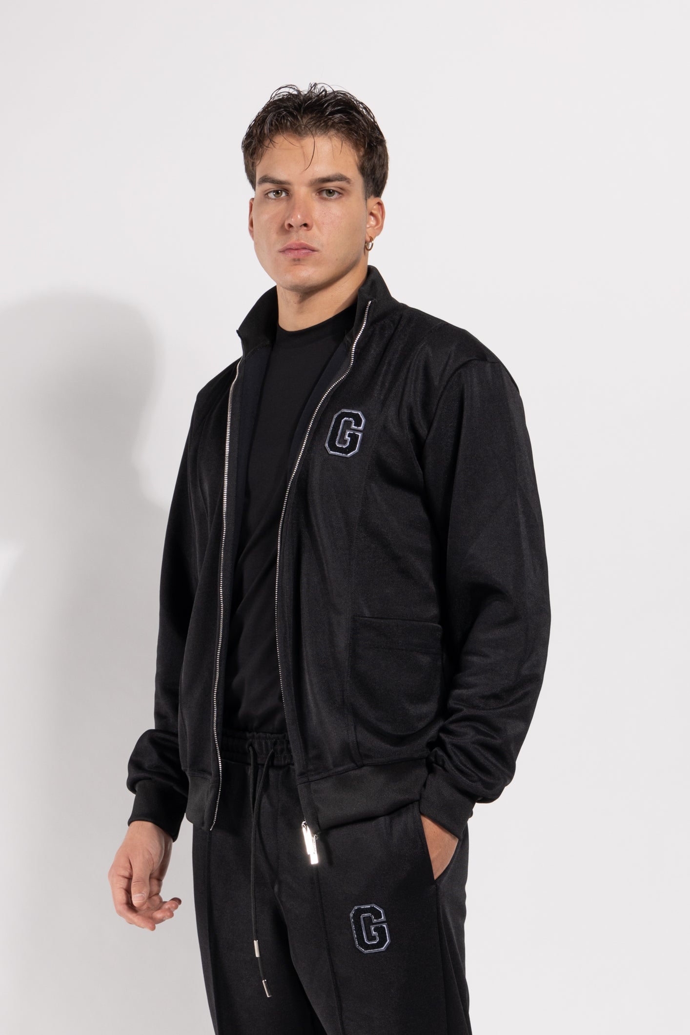 Felpa Gavroche con zip frontale e logo ricamato