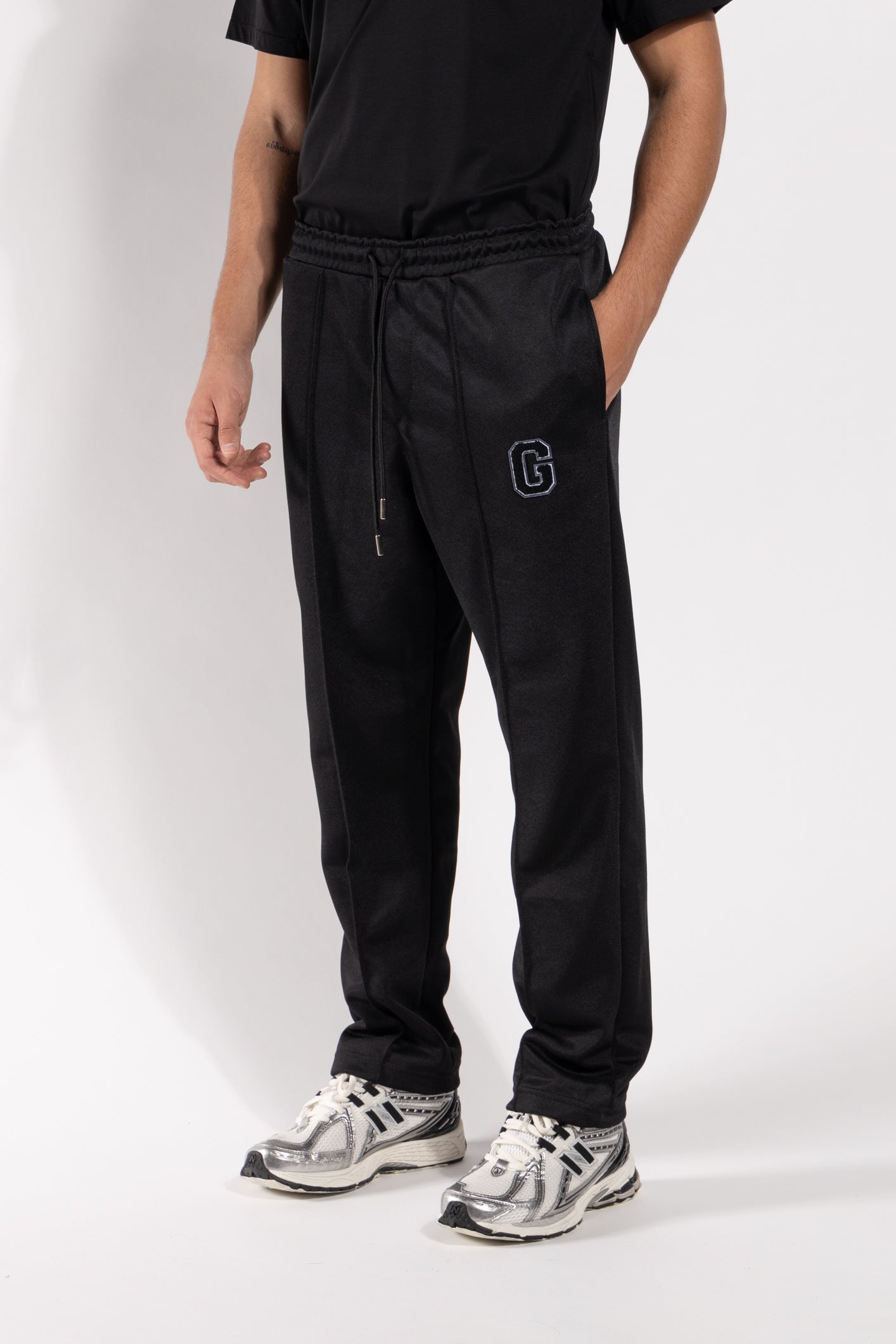 Pantalone Gavroche in cotone con dettaglio ricamato “G”