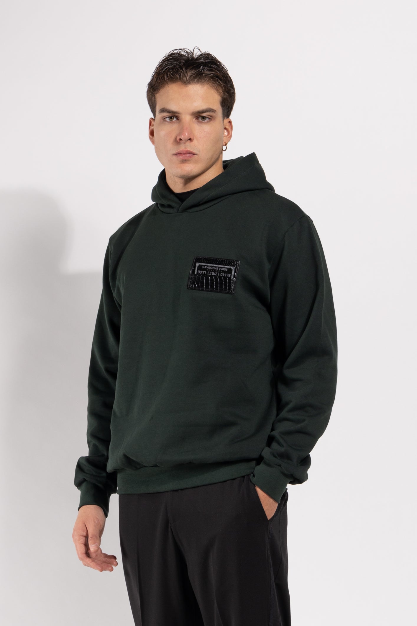 Felpa Gavroche con cappuccio e taschino portacarte