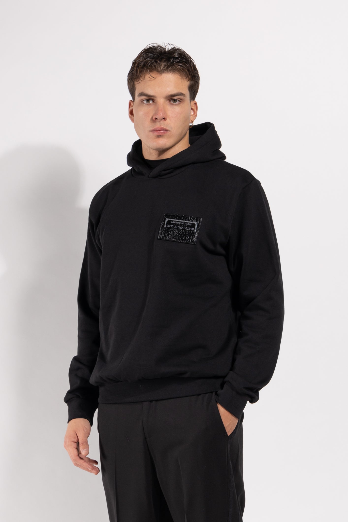 Felpa Gavroche con cappuccio e taschino portacarte