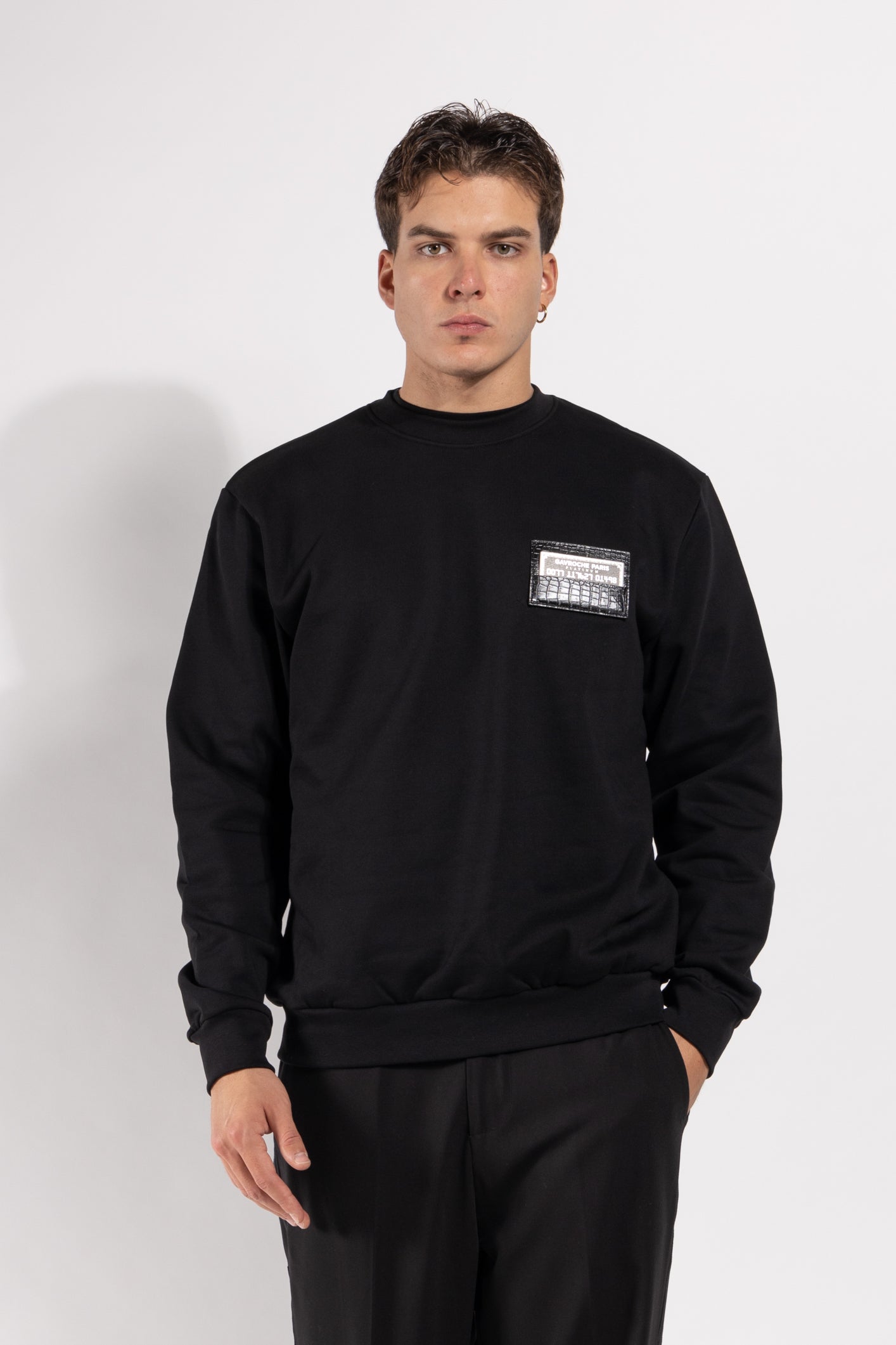 Felpa Gavroche girocollo con taschino portacarte