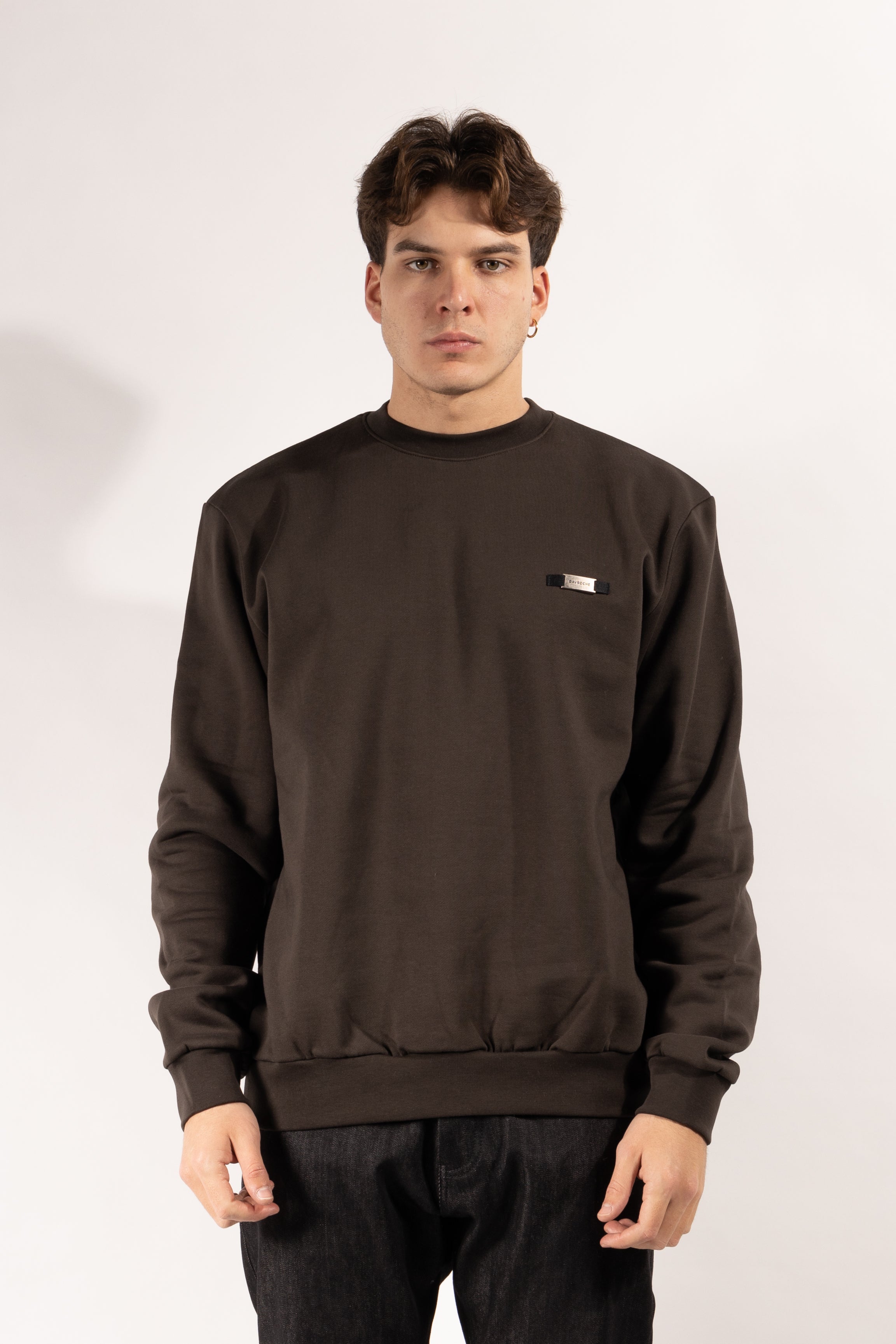 Felpa con Targhetta Girocollo  Gavroche