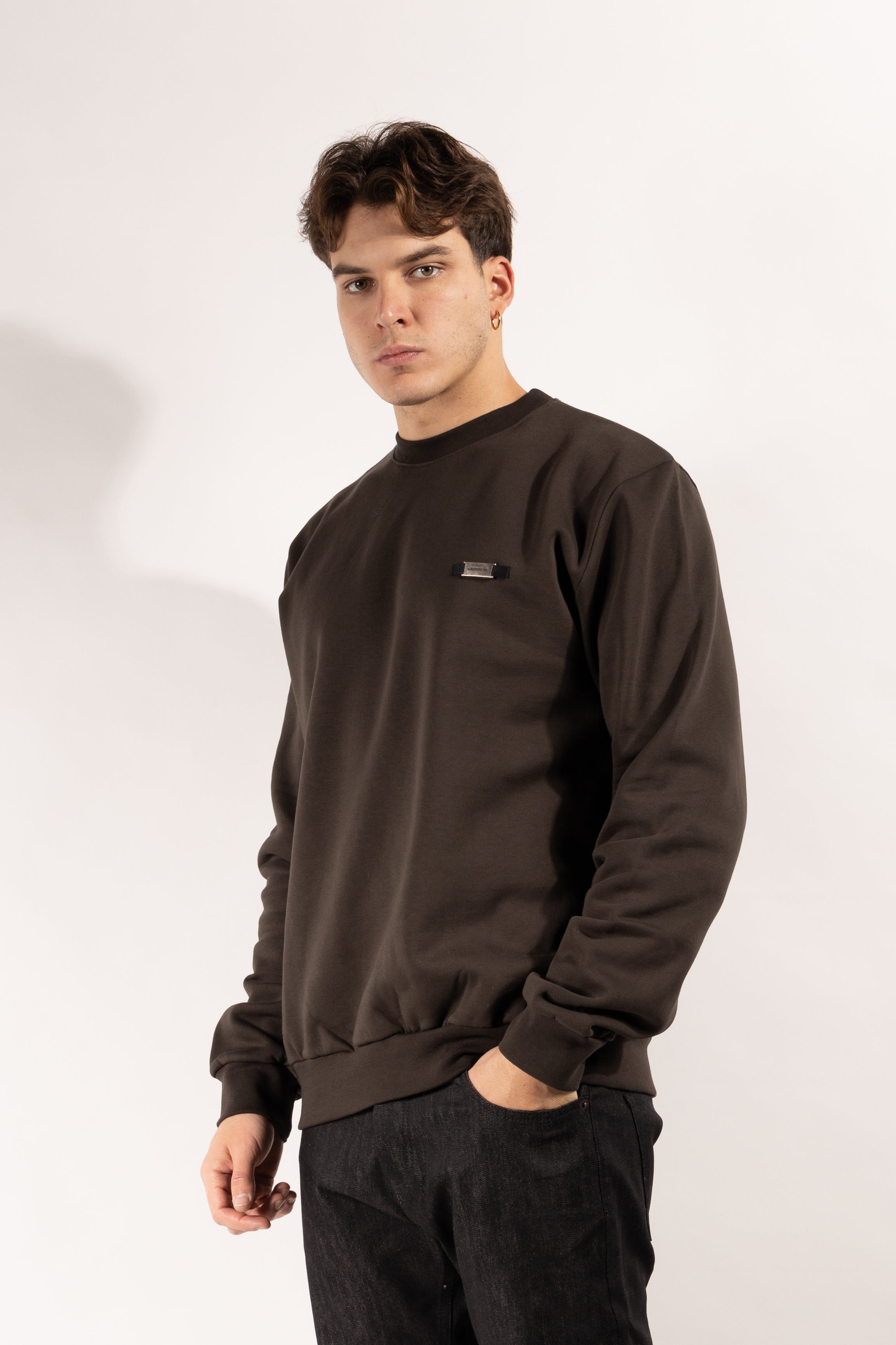 Felpa con Targhetta Girocollo  Gavroche