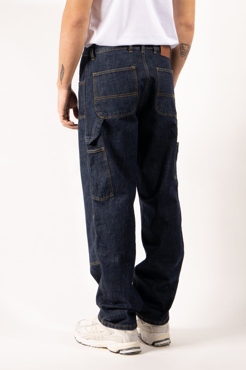 Jeans Gavroche Work in denim blu con tasche utility