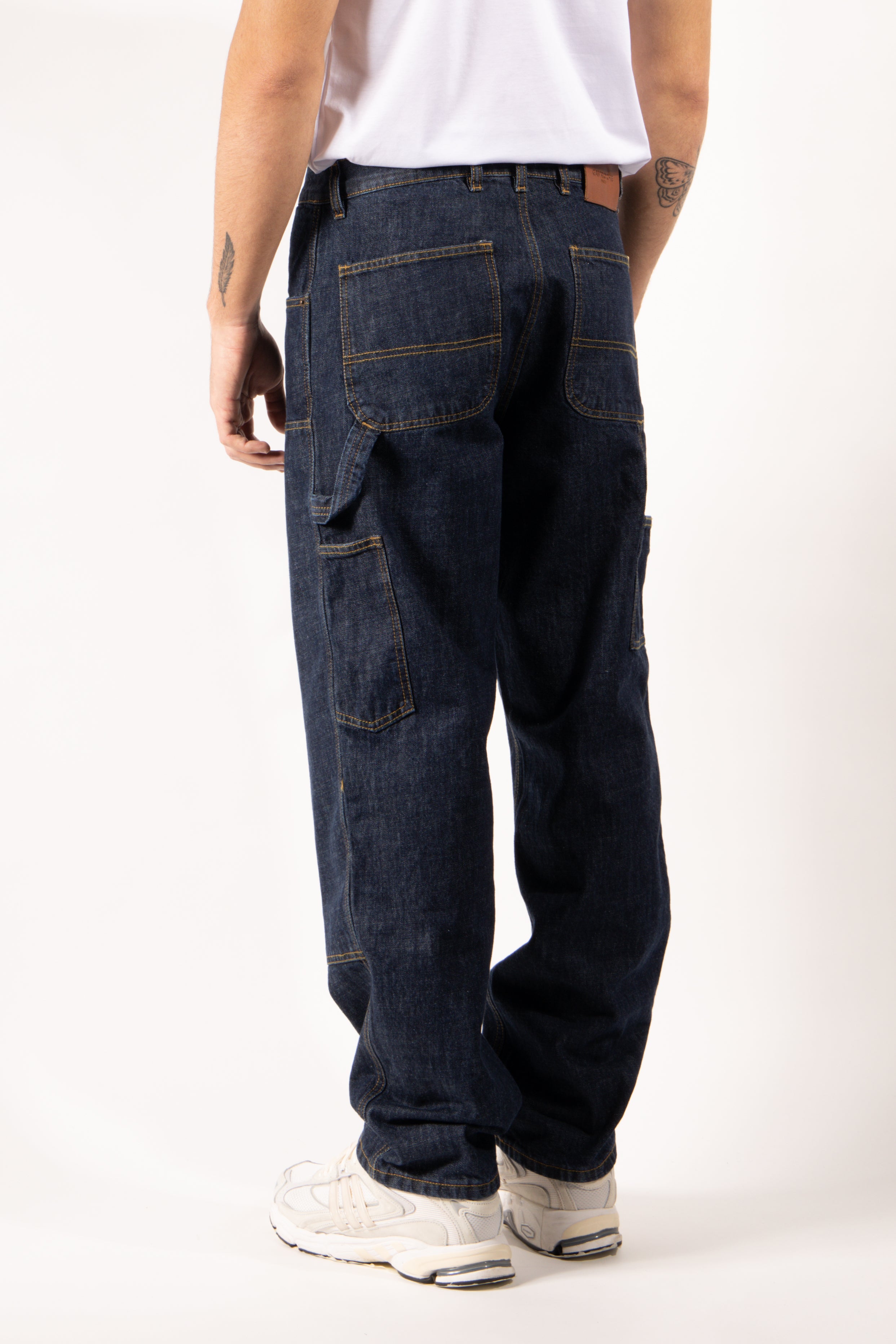 Jeans Gavroche Work in denim blu con tasche utility