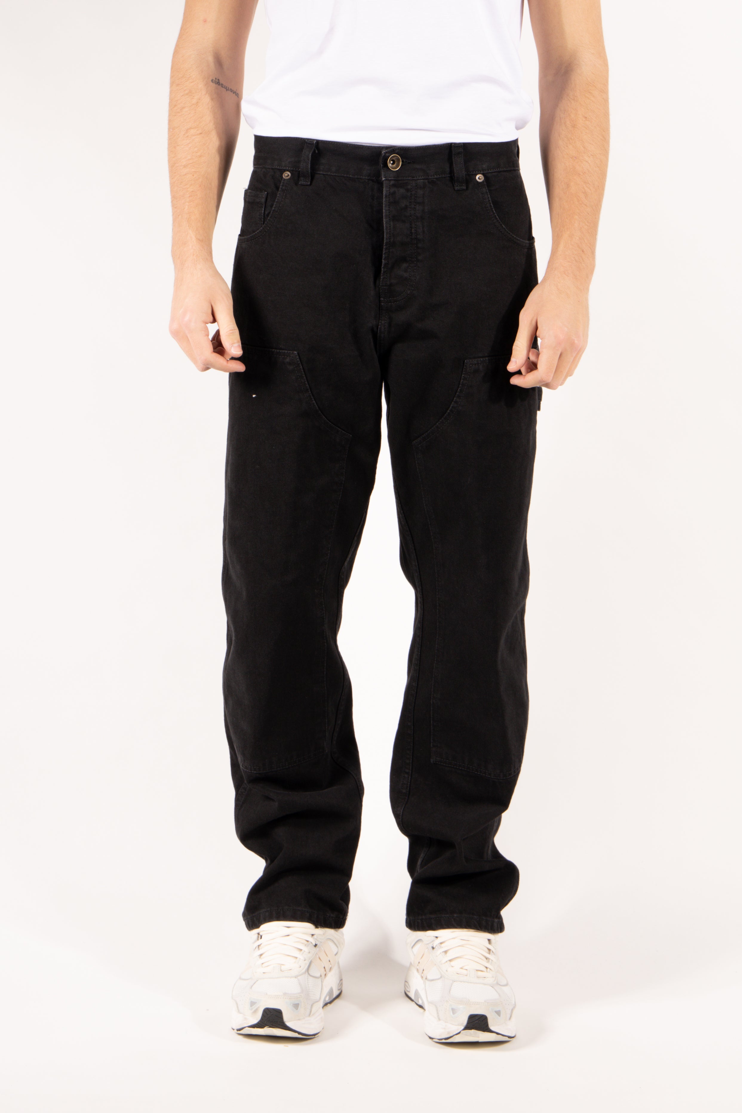 Jeans Gavroche Work nero con dettagli utility