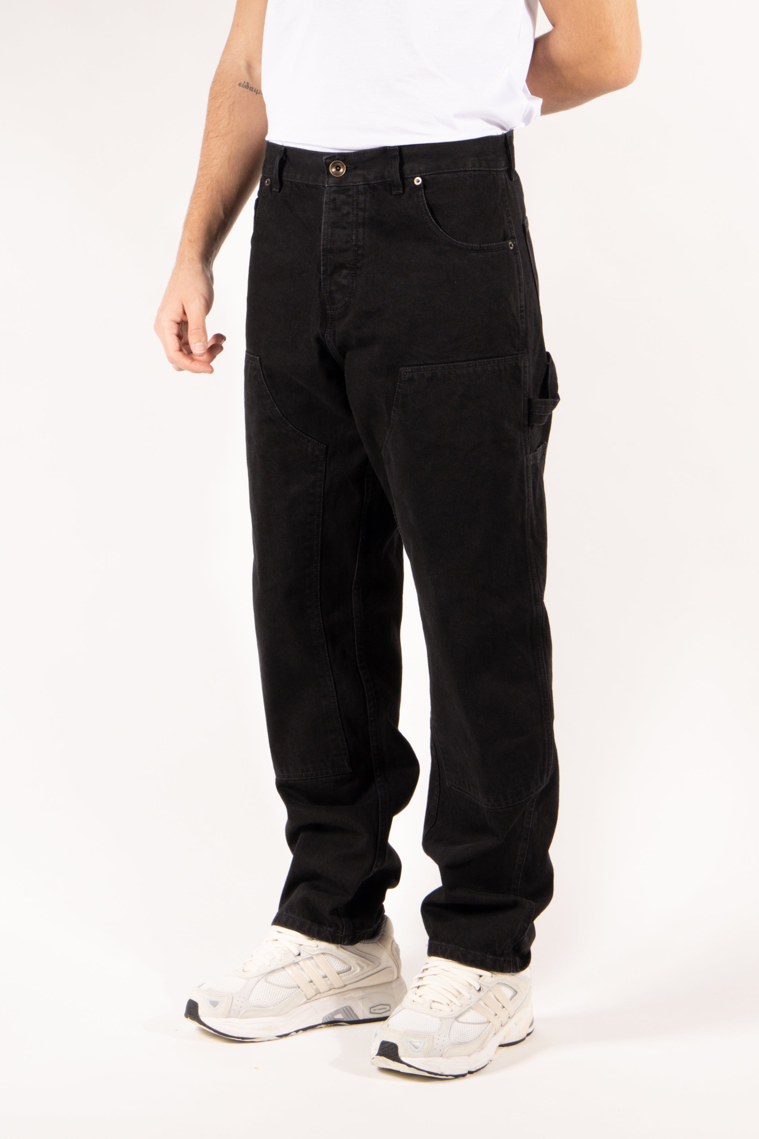 Jeans Gavroche Work nero con dettagli utility